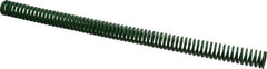 Dayton Lamina - 3/4" Hole Diam, 3/8" Rod Diam, 12" Free Length, Green Die Spring - 2.16 Lb Max Deflection, 4.8" Max Deflection, Light Duty, Chromium Vanadium Steel - A1 Tooling