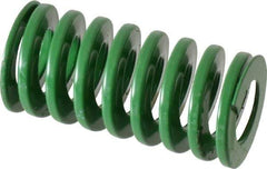 Dayton Lamina - 1" Hole Diam, 1/2" Rod Diam, 2" Free Length, Green Die Spring - 26.5 Lb Max Deflection, 0.8" Max Deflection, Light Duty, Chromium Vanadium Steel - A1 Tooling