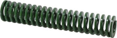 Dayton Lamina - 1" Hole Diam, 1/2" Rod Diam, 5" Free Length, Green Die Spring - 9.6 Lb Max Deflection, 2" Max Deflection, Light Duty, Chromium Vanadium Steel - A1 Tooling