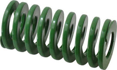 Dayton Lamina - 2" Hole Diam, 1" Rod Diam, 4" Free Length, Green Die Spring - 51.2 Lb Max Deflection, 1.61" Max Deflection, Light Duty, Chromium Vanadium Steel - A1 Tooling