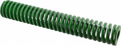 Dayton Lamina - 2" Hole Diam, 1" Rod Diam, 12" Free Length, Green Die Spring - 15.5 Lb Max Deflection, 4.8" Max Deflection, Light Duty, Chromium Vanadium Steel - A1 Tooling