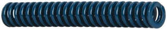 Dayton Lamina - 3/8" Hole Diam, 3/16" Rod Diam, 2-1/2" Free Length, Blue Die Spring - 3.87 Lb Max Deflection, 0.94" Max Deflection, Medium Duty, Chromium Vanadium Steel - A1 Tooling