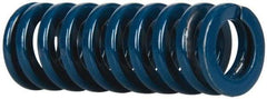 Dayton Lamina - 5/8" Hole Diam, 11/32" Rod Diam, 1-3/4" Free Length, Blue Die Spring - 17.4 Lb Max Deflection, 0.65" Max Deflection, Medium Duty, Chromium Vanadium Steel - A1 Tooling