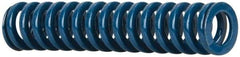 Dayton Lamina - 5/8" Hole Diam, 11/32" Rod Diam, 3" Free Length, Blue Die Spring - 10.1 Lb Max Deflection, 1.12" Max Deflection, Medium Duty, Chromium Vanadium Steel - A1 Tooling