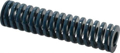 Dayton Lamina - 1" Hole Diam, 1/2" Rod Diam, 4" Free Length, Blue Die Spring - 18.8 Lb Max Deflection, 1.51" Max Deflection, Medium Duty, Chromium Vanadium Steel - A1 Tooling