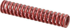 Dayton Lamina - 1/2" Hole Diam, 9/32" Rod Diam, 2-1/2" Free Length, Red Die Spring - 8.7 Lb Max Deflection, 0.76" Max Deflection, Heavy Duty, Chromium Vanadium Steel - A1 Tooling