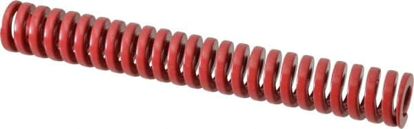 Dayton Lamina - 3/4" Hole Diam, 3/8" Rod Diam, 5-1/2" Free Length, Red Die Spring - 19.3 Lb Max Deflection, 1.65" Max Deflection, Heavy Duty, Chromium Vanadium Steel - A1 Tooling