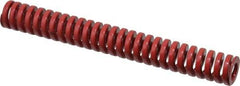 Dayton Lamina - 3/4" Hole Diam, 3/8" Rod Diam, 6" Free Length, Red Die Spring - 17.6 Lb Max Deflection, 1.8" Max Deflection, Heavy Duty, Chromium Vanadium Steel - A1 Tooling