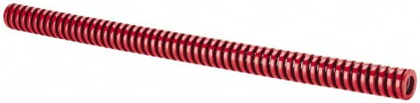 Dayton Lamina - 3/4" Hole Diam, 3/8" Rod Diam, 12" Free Length, Red Die Spring - 8.6 Lb Max Deflection, 3.6" Max Deflection, Heavy Duty, Chromium Vanadium Steel - A1 Tooling