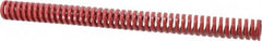 Dayton Lamina - 1" Hole Diam, 1/2" Rod Diam, 12" Free Length, Red Die Spring - 13.8 Lb Max Deflection, 3.6" Max Deflection, Heavy Duty, Chromium Vanadium Steel - A1 Tooling