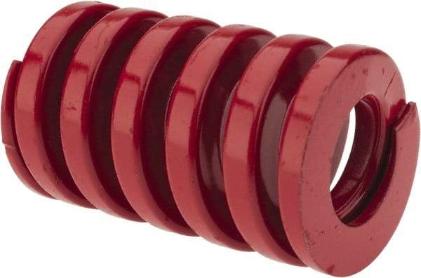 Dayton Lamina - 1-1/4" Hole Diam, 5/8" Rod Diam, 2" Free Length, Red Die Spring - 154 Lb Max Deflection, 0.6" Max Deflection, Heavy Duty, Chromium Vanadium Steel - A1 Tooling