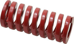 Dayton Lamina - 1-1/2" Hole Diam, 3/4" Rod Diam, 3-1/2" Free Length, Red Die Spring - 105 Lb Max Deflection, 1.05" Max Deflection, Heavy Duty, Chromium Vanadium Steel - A1 Tooling