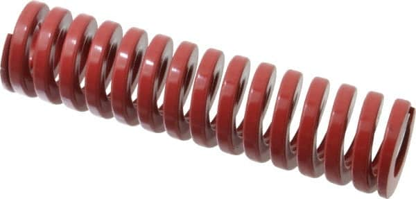 Dayton Lamina - 1-1/2" Hole Diam, 3/4" Rod Diam, 6" Free Length, Red Die Spring - 59 Lb Max Deflection, 1.8" Max Deflection, Heavy Duty, Chromium Vanadium Steel - A1 Tooling