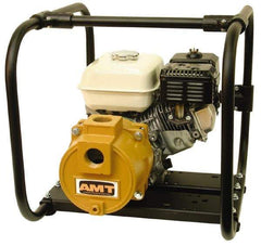 American Machine & Tool - 5.5 HP, 3,600 RPM, 1-1/2 Port Size, Honda, Self Priming Engine Pump - Cast Iron, 3 Quart Tank Size, Buna-N Shaft Seal, Stainless Steel Shaft Sleeve - A1 Tooling