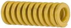 Dayton Lamina - 3/8" Hole Diam, 3/16" Rod Diam, 1" Free Length, Yellow Die Spring - 18.7 Lb Max Deflection, 0.25" Max Deflection, Extra Heavy Duty, Chromium Vanadium Steel - A1 Tooling