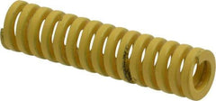 Dayton Lamina - 3/8" Hole Diam, 3/16" Rod Diam, 1-1/2" Free Length, Yellow Die Spring - 12.1 Lb Max Deflection, 0.37" Max Deflection, Extra Heavy Duty, Chromium Vanadium Steel - A1 Tooling