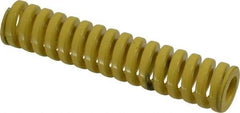 Dayton Lamina - 5/8" Hole Diam, 11/32" Rod Diam, 3" Free Length, Yellow Die Spring - 20.3 Lb Max Deflection, 0.75" Max Deflection, Extra Heavy Duty, Chromium Vanadium Steel - A1 Tooling