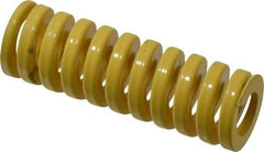 Dayton Lamina - 1" Hole Diam, 1/2" Rod Diam, 3" Free Length, Yellow Die Spring - 71.4 Lb Max Deflection, 0.75" Max Deflection, Extra Heavy Duty, Chromium Vanadium Steel - A1 Tooling