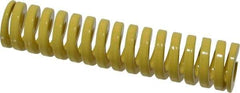 Dayton Lamina - 1" Hole Diam, 1/2" Rod Diam, 4-1/2" Free Length, Yellow Die Spring - 46.2 Lb Max Deflection, 1.12" Max Deflection, Extra Heavy Duty, Chromium Vanadium Steel - A1 Tooling