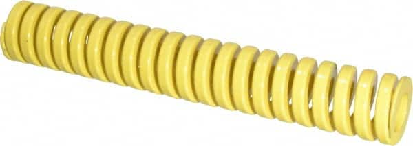 Dayton Lamina - 1" Hole Diam, 1/2" Rod Diam, 6" Free Length, Yellow Die Spring - 34.4 Lb Max Deflection, 1.5" Max Deflection, Extra Heavy Duty, Chromium Vanadium Steel - A1 Tooling