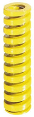 Dayton Lamina - 5/8" Hole Diam, 11/32" Rod Diam, 4" Free Length, Yellow Die Spring - 15.1 Lb Max Deflection, 1" Max Deflection, Extra Heavy Duty, Chromium Vanadium Steel - A1 Tooling