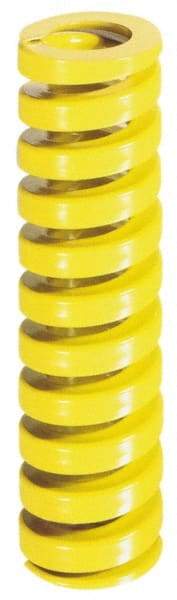 Dayton Lamina - 1-1/4" Hole Diam, 5/8" Rod Diam, 7" Free Length, Yellow Die Spring - 48.9 Lb Max Deflection, 1.75" Max Deflection, Extra Heavy Duty, Chromium Vanadium Steel - A1 Tooling