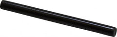 Holo-Krome - 1/8" Diam x 1-1/2" Pin Length Grade 8 Alloy Steel Standard Dowel Pin - Black Luster Finish, C 47-58 & C 60 (Surface) Hardness, 1 Beveled & 1 Rounded End - A1 Tooling