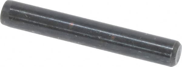 Holo-Krome - 3/16" Diam x 1-1/4" Pin Length Grade 8 Alloy Steel Standard Dowel Pin - Black Luster Finish, C 47-58 & C 60 (Surface) Hardness, 1 Beveled & 1 Rounded End - A1 Tooling