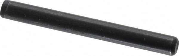 Holo-Krome - 3/16" Diam x 1-3/4" Pin Length Grade 8 Alloy Steel Standard Dowel Pin - Black Luster Finish, C 47-58 & C 60 (Surface) Hardness, 1 Beveled & 1 Rounded End - A1 Tooling