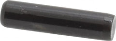 Holo-Krome - 1/4" Diam x 1" Pin Length Grade 8 Alloy Steel Standard Dowel Pin - Black Luster Finish, C 47-58 & C 60 (Surface) Hardness, 1 Beveled & 1 Rounded End - A1 Tooling