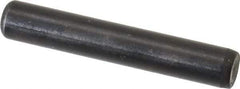 Holo-Krome - 1/4" Diam x 1-1/2" Pin Length Grade 8 Alloy Steel Standard Dowel Pin - Black Luster Finish, C 47-58 & C 60 (Surface) Hardness, 1 Beveled & 1 Rounded End - A1 Tooling