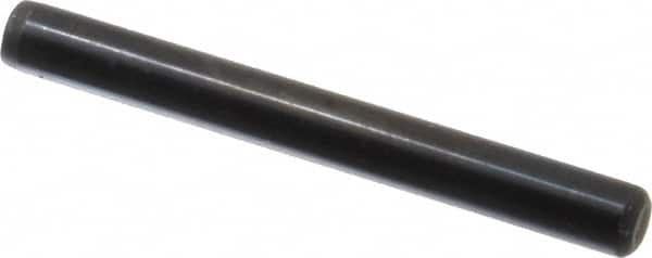 Holo-Krome - 1/4" Diam x 2-1/4" Pin Length Grade 8 Alloy Steel Standard Dowel Pin - Black Luster Finish, C 47-58 & C 60 (Surface) Hardness, 1 Beveled & 1 Rounded End - A1 Tooling