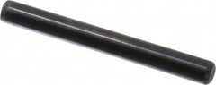 Holo-Krome - 1/4" Diam x 2-1/4" Pin Length Grade 8 Alloy Steel Standard Dowel Pin - Black Luster Finish, C 47-58 & C 60 (Surface) Hardness, 1 Beveled & 1 Rounded End - A1 Tooling