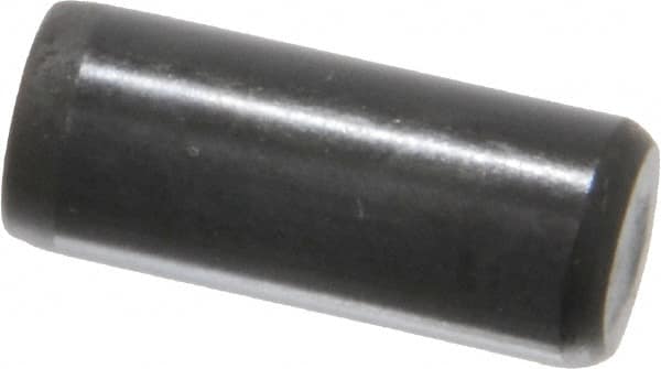 Holo-Krome - 5/16" Diam x 3/4" Pin Length Grade 8 Alloy Steel Standard Dowel Pin - Black Luster Finish, C 47-58 & C 60 (Surface) Hardness, 1 Beveled & 1 Rounded End - A1 Tooling