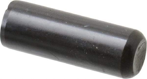 Holo-Krome - 5/16" Diam x 7/8" Pin Length Grade 8 Alloy Steel Standard Dowel Pin - Black Luster Finish, C 47-58 & C 60 (Surface) Hardness, 1 Beveled & 1 Rounded End - A1 Tooling