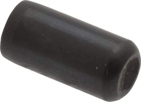 Holo-Krome - 3/8" Diam x 3/4" Pin Length Grade 8 Alloy Steel Standard Dowel Pin - Black Luster Finish, C 47-58 & C 60 (Surface) Hardness, 1 Beveled & 1 Rounded End - A1 Tooling