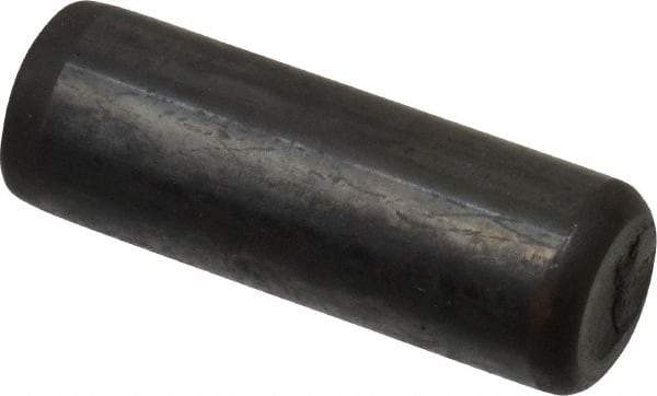 Holo-Krome - 7/16" Diam x 1-1/4" Pin Length Grade 8 Alloy Steel Standard Dowel Pin - Black Luster Finish, C 47-58 & C 60 (Surface) Hardness, 1 Beveled & 1 Rounded End - A1 Tooling