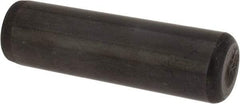 Holo-Krome - 7/16" Diam x 1-1/2" Pin Length Grade 8 Alloy Steel Standard Dowel Pin - Black Luster Finish, C 47-58 & C 60 (Surface) Hardness, 1 Beveled & 1 Rounded End - A1 Tooling