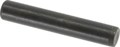 Holo-Krome - 7/16" Diam x 2-1/2" Pin Length Grade 8 Alloy Steel Standard Dowel Pin - Black Luster Finish, C 47-58 & C 60 (Surface) Hardness, 1 Beveled & 1 Rounded End - A1 Tooling