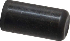 Holo-Krome - 1/2" Diam x 1" Pin Length Grade 8 Alloy Steel Standard Dowel Pin - Black Luster Finish, C 47-58 & C 60 (Surface) Hardness, 1 Beveled & 1 Rounded End - A1 Tooling