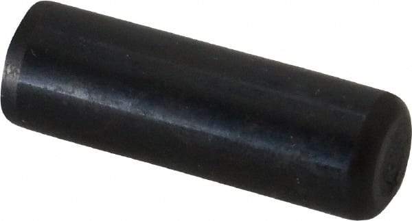 Holo-Krome - 1/2" Diam x 1-1/2" Pin Length Grade 8 Alloy Steel Standard Dowel Pin - Black Luster Finish, C 47-58 & C 60 (Surface) Hardness, 1 Beveled & 1 Rounded End - A1 Tooling