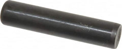 Holo-Krome - 1/2" Diam x 2-1/4" Pin Length Grade 8 Alloy Steel Standard Dowel Pin - Black Luster Finish, C 47-58 & C 60 (Surface) Hardness, 1 Beveled & 1 Rounded End - A1 Tooling