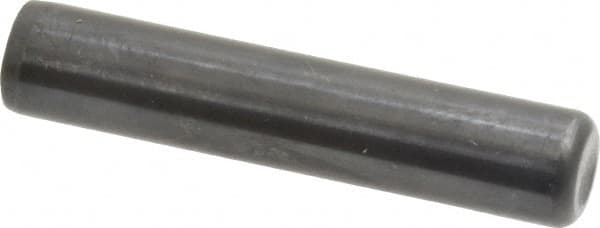 Holo-Krome - 1/2" Diam x 2-1/2" Pin Length Grade 8 Alloy Steel Standard Dowel Pin - Black Luster Finish, C 47-58 & C 60 (Surface) Hardness, 1 Beveled & 1 Rounded End - A1 Tooling