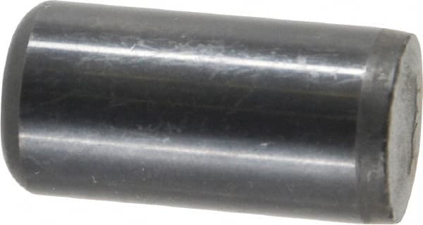 Holo-Krome - 5/8" Diam x 1-1/4" Pin Length Grade 8 Alloy Steel Standard Dowel Pin - Black Luster Finish, C 47-58 & C 60 (Surface) Hardness, 1 Beveled & 1 Rounded End - A1 Tooling