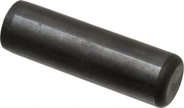 Holo-Krome - 3/4" Diam x 2-1/2" Pin Length Grade 8 Alloy Steel Standard Dowel Pin - Black Luster Finish, C 47-58 & C 60 (Surface) Hardness, 1 Beveled & 1 Rounded End - A1 Tooling