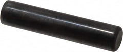 Holo-Krome - 3/4" Diam x 3-1/2" Pin Length Grade 8 Alloy Steel Standard Dowel Pin - Black Luster Finish, C 47-58 & C 60 (Surface) Hardness, 1 Beveled & 1 Rounded End - A1 Tooling