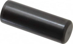 Holo-Krome - 7/8" Diam x 2-1/2" Pin Length Grade 8 Alloy Steel Standard Dowel Pin - Black Luster Finish, C 47-58 & C 60 (Surface) Hardness, 1 Beveled & 1 Rounded End - A1 Tooling