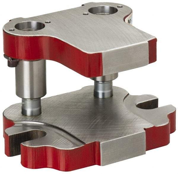 Anchor Danly - 5" Guide Post Length, 1-3/8" Die Holder Thickness, 7" Radius, Back Post Steel Die Set - 8-3/4" Overall Width x 6-5/16" Overall Depth - A1 Tooling