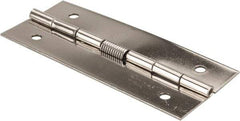 Value Collection - 3-1/2" Long x 1-1/2" Wide x 0.04" Thick, Closing Spring Hinge - Stainless Steel - A1 Tooling