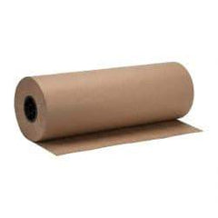 Made in USA - 900' Long x 24" Wide Roll of Recycled Kraft Paper - 8-1/2" OD, 40 Lb Paper Weight, 26 Lb per Roll - A1 Tooling